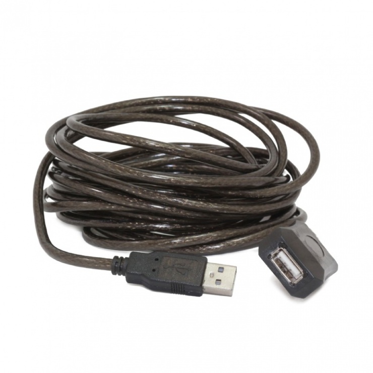 Imagine Cablu prelungitor USB 2.0 T-M 10m activ, Gembird UAE-01-10M